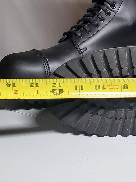 Grinders Herald Black Boots 14 Eye Formal Leather Military Uniform EU44 - Picture 11 of 16